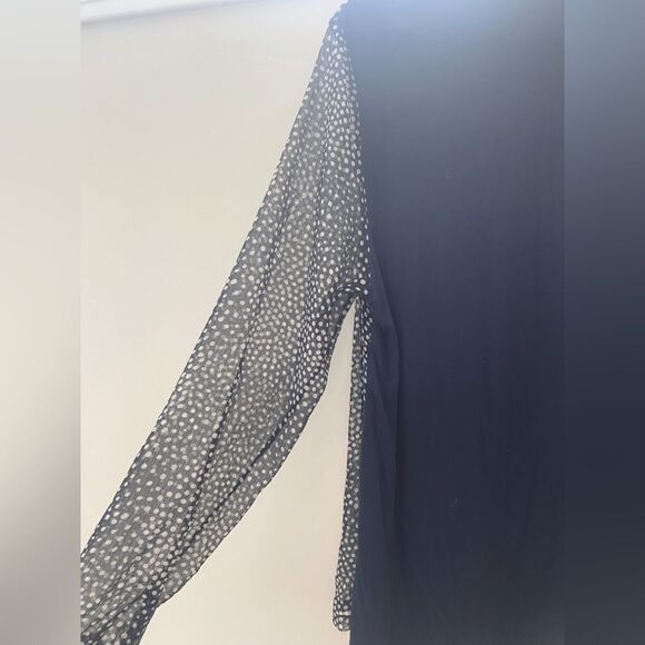 BODEN Aubrey Sheer Layered Polka Dot Blouse Women’s 12 V-Neck Chiffon Top Office - Picture 9 of 12